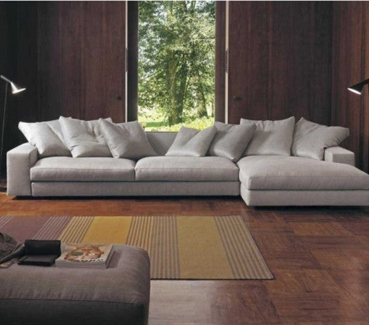 Modern L-shaped sofa set