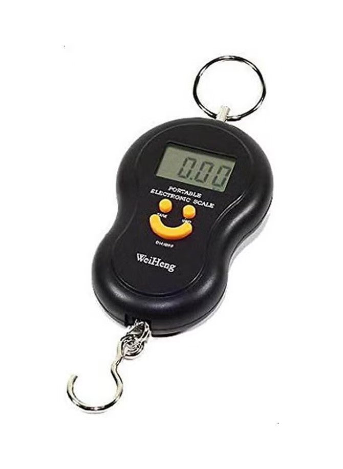 Generic Portable Electronic Scale 40kg Hand Hanging Hook Pocket Scale black