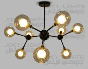 G9 chandelier -Black*gold/code:556