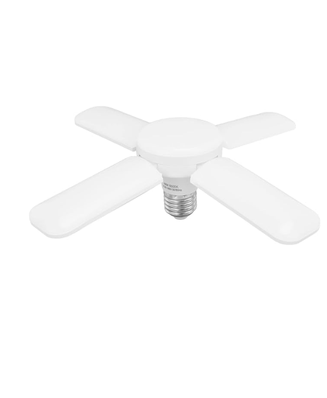 Garage Lights, Deformable LED Garage Ceiling Lights with 4 Adjustable Panels, LED Shop Lights for Garage, Basement, Barn, High Bay Light