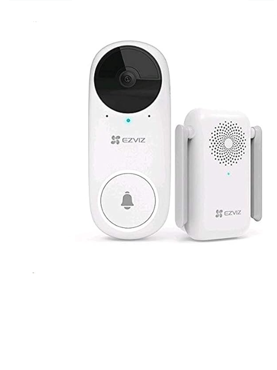 EZVIZ DB2C Wire-Free Video Doorbell with Chime Rechargable Battery Powerd Wireless Smart Home Security Camera Two Way Talk Human Detection Full HD Night Vision
