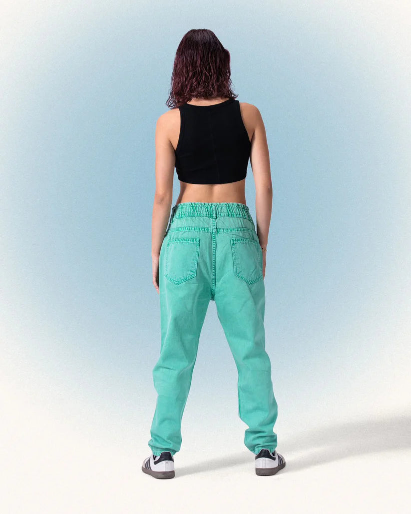 OVER DYE GREEN JEANZ2003