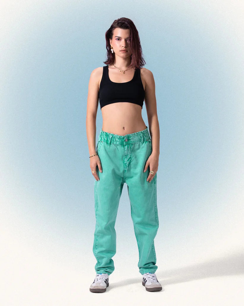 OVER DYE GREEN JEANZ2003