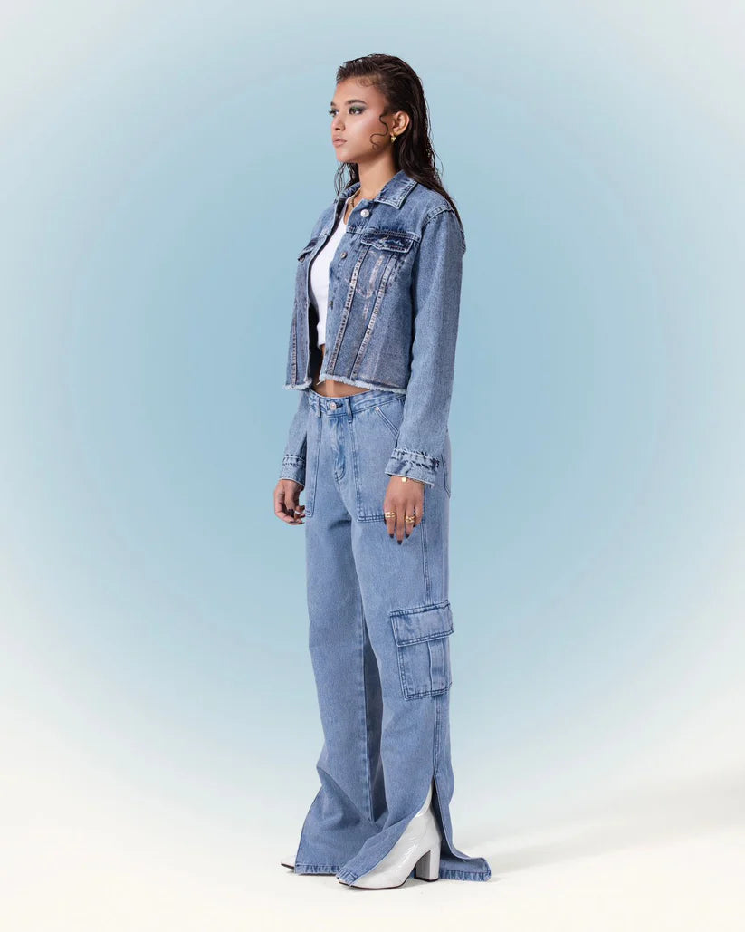 CARGO LIGHT BLUE JEANZ