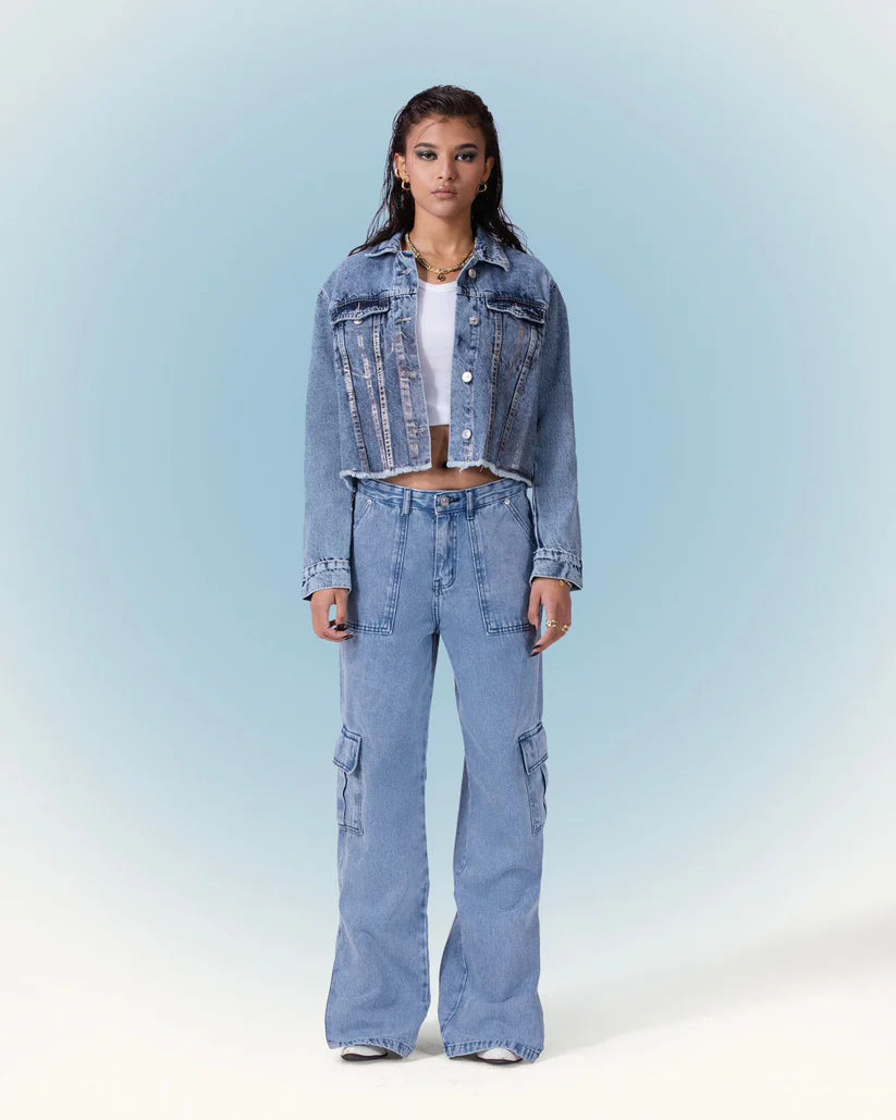 CARGO LIGHT BLUE JEANZ