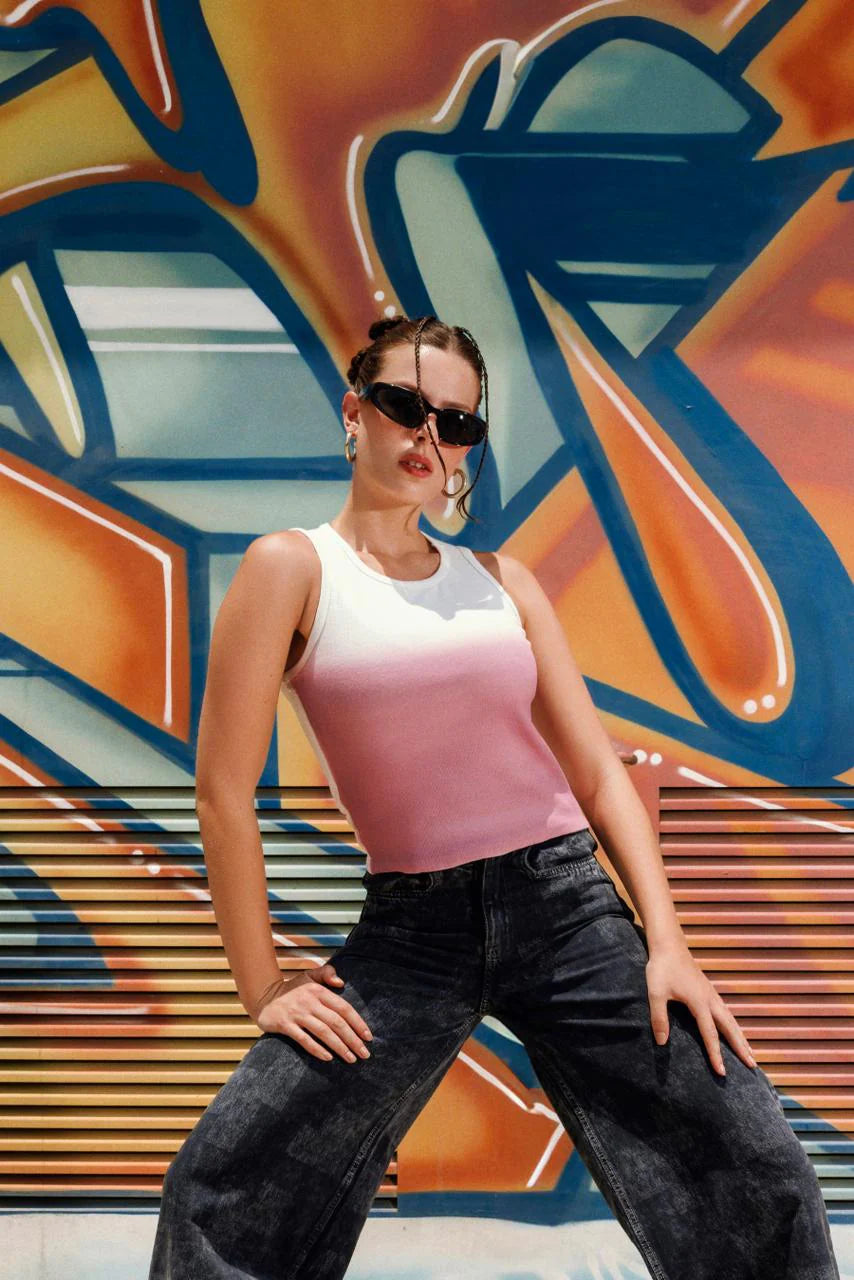 PINK, WHITE TOP