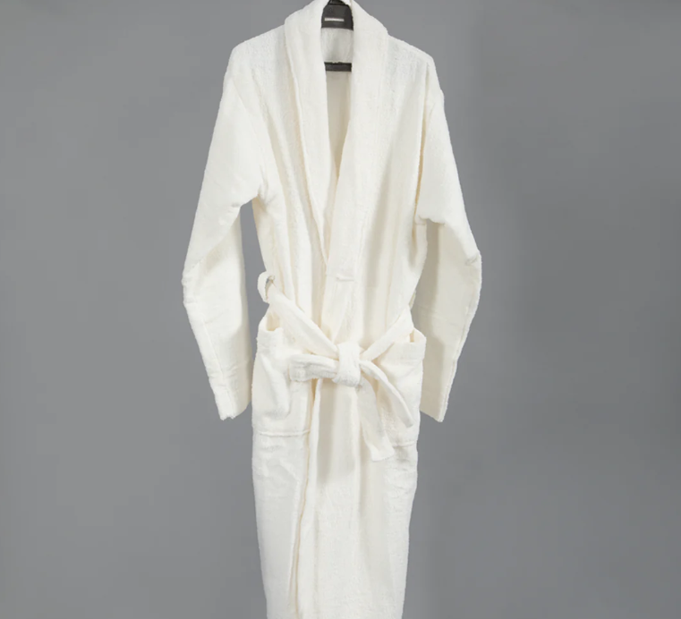 Bathrobe, Cotton - White