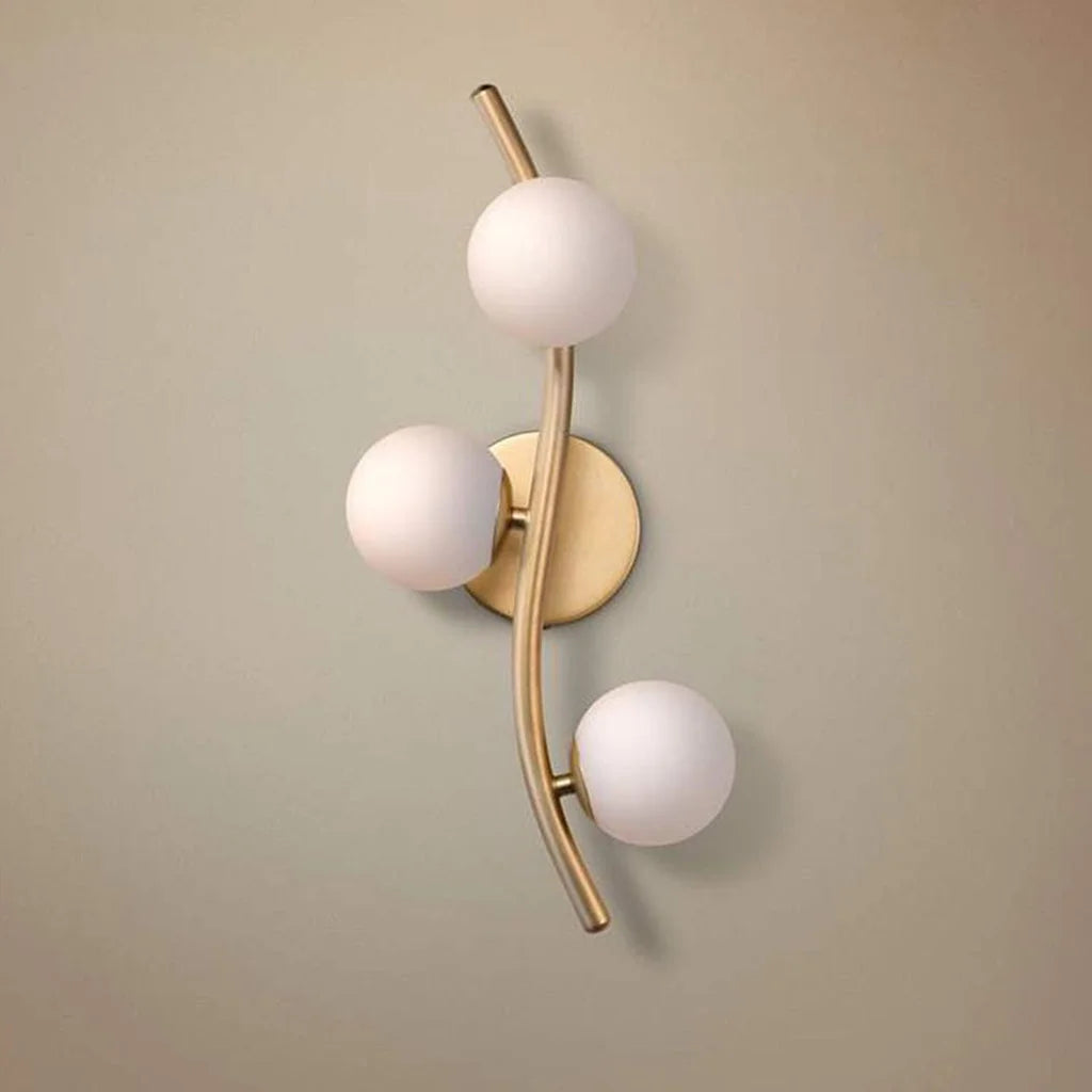 3 Club Tree Wall Lamp - Shiny Gold (code:300)