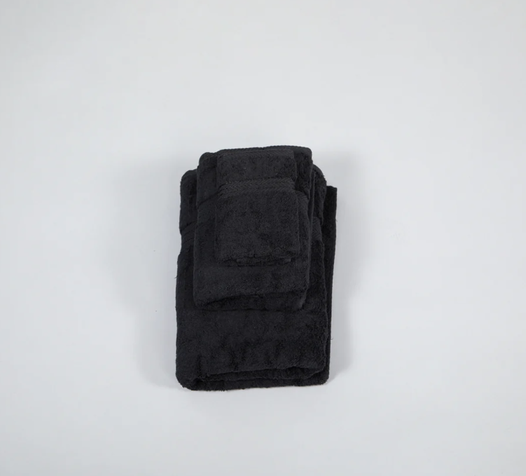Terry Towel, Cotton - Black