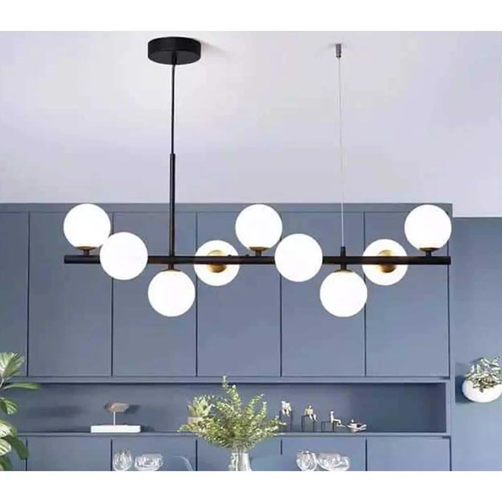 Nine bulbs chandelier-Black*Gold--Code: 181