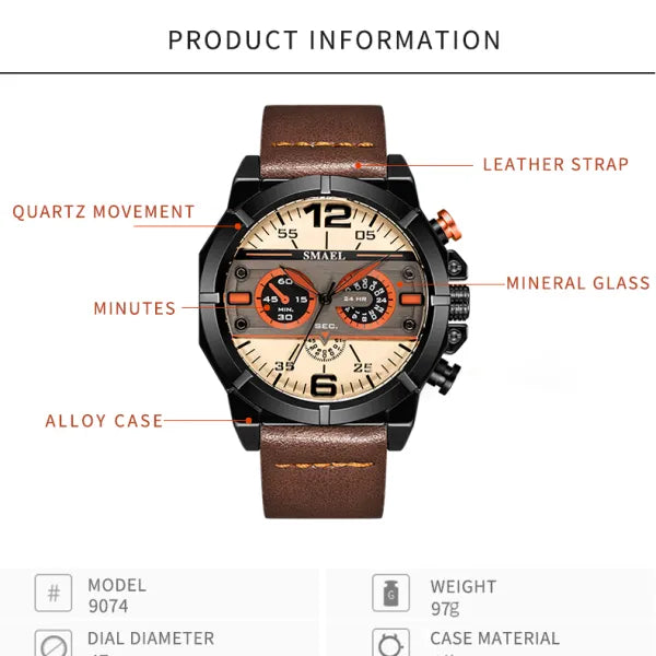 Men Watches S9047-BBG