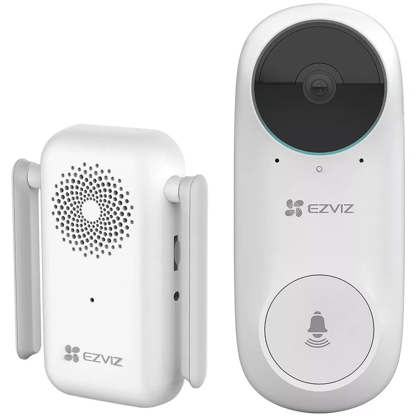 EZVIZ DB2C Wire-Free Video Doorbell with Chime Rechargable Battery Powerd Wireless Smart Home Security Camera Two Way Talk Human Detection Full HD Night Vision