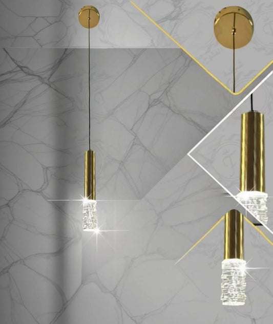 ‎Golden LED Acrylic Pendant (Code:103)‎
