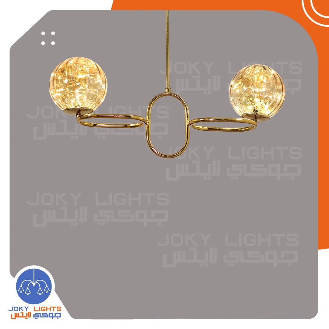 ‎Chandelier 3 Ring LED Stars – Gold Brilliant – (Code:071)‎