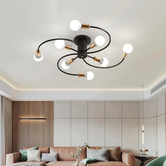 ‎Fan Chandelier – Black * Gold – (Code:063)‎