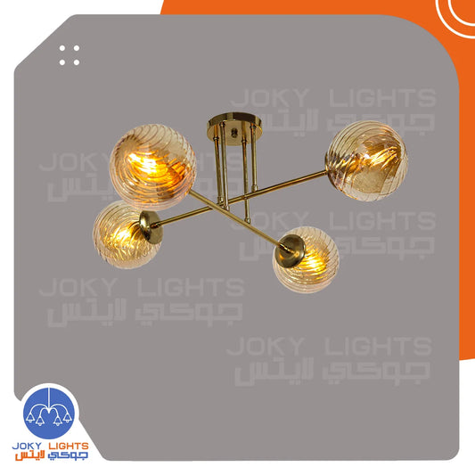 ‎Chandelier # 2 Shield – Shiny Gold – (Code:562)‎
