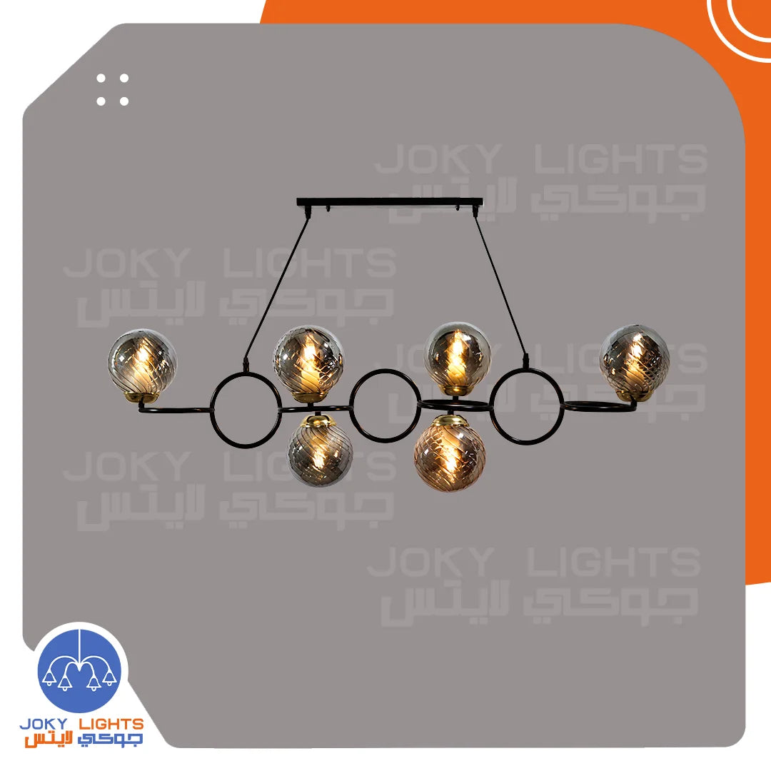 ‎Chandelier Rings 6 Club - Black (Code:085)‎