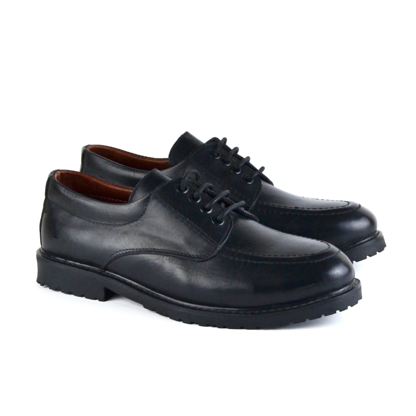Leather semi casual shoes – 1001