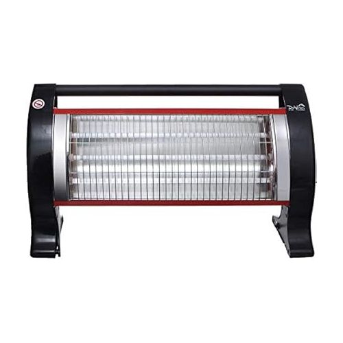 Mini San DP-1500 Eko Electrical Quartz Heater 1500 Watt, Black Red