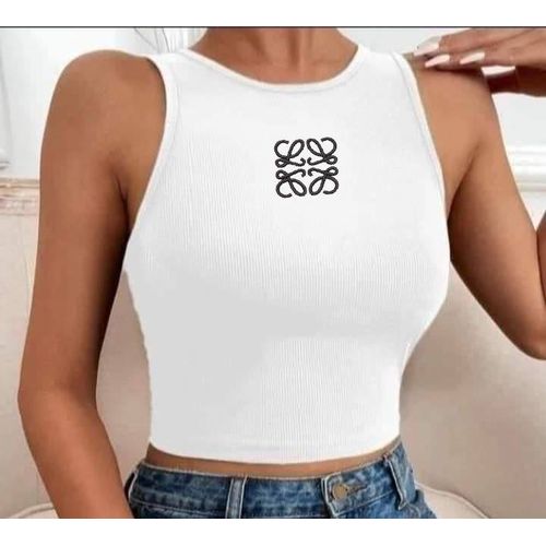 Martina Store Women's T-shirt Made Of Ribbed Cotton - White