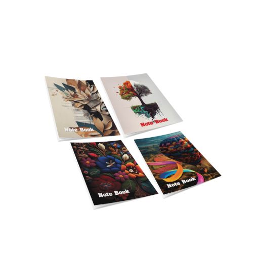 100 Sheets Notebook Lined 70 Grm Set 4 Pcs - A4 Size