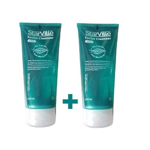 Starville Anti-bacterial Tea Tree Oil Face Wash - 200ml -set 2pcs