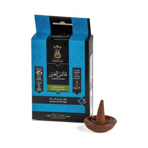 Amber Gems Pyramid Incense - 15 Cones