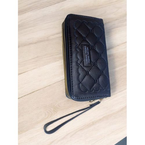 Women's Wallet Leather Stylish Multifunction 2 Zippers Phnk