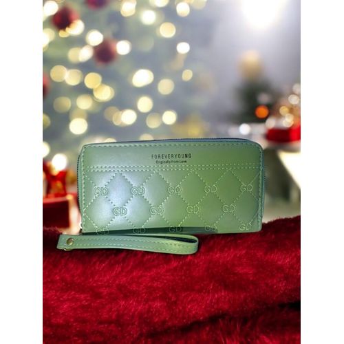 Elegant Women's Wallet For Organizing Money And Cards Turquoise Color