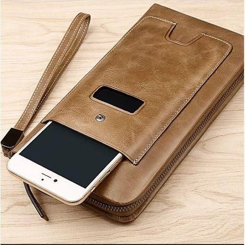 Kangaroo Hand Wallet For Men - Camel