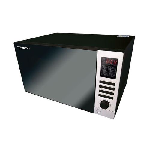 Tornado Microwave With Grill 25 Liters - 900 Watt - Black - MOM-C25BBE-BK