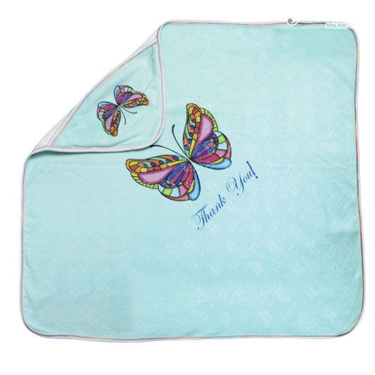 Butterfly children's coverlet-12month Blue