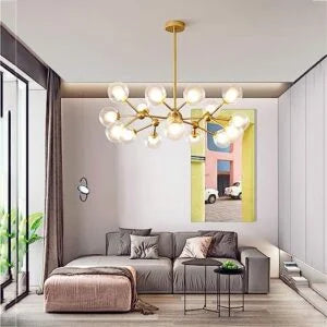 G9 chandelier -shiny gold /code:555