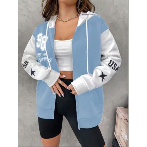 Martina Store Sweatshirt - Women - White & Baby Blue