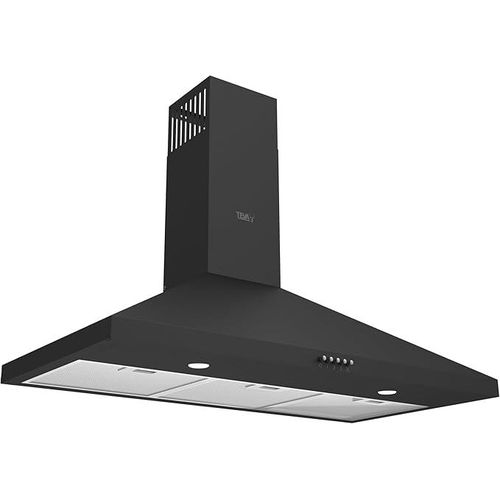 TEVA Pyramidal Hood 90 Cm Airflow 800M3H - Black - 3 Speeds Levels Control, Internal And Extrnal Recycle - Turkey