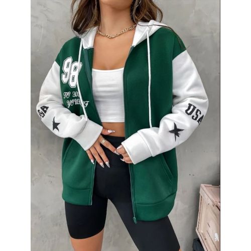 Martina Store Sweatshirt - Women - White & Green