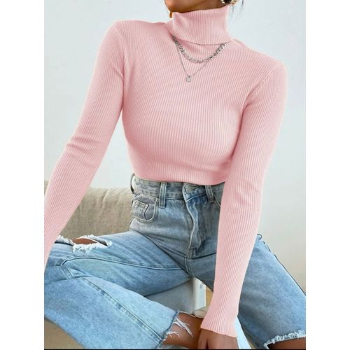 Martina Store Women's High Cool Made Of Ribbed Cotton - Pink
