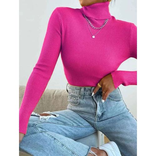 Martina Store Women's High Cool Made Of Ribbed Cotton - Fuchsia