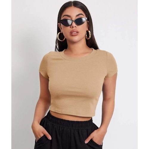 Martina Store Women's T-shirt Made Of Ribbed Cotton - Bagie