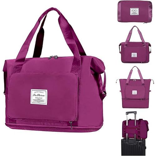 Best Selling Expandable Travel, Shopping, Gym Bag Dark Purple