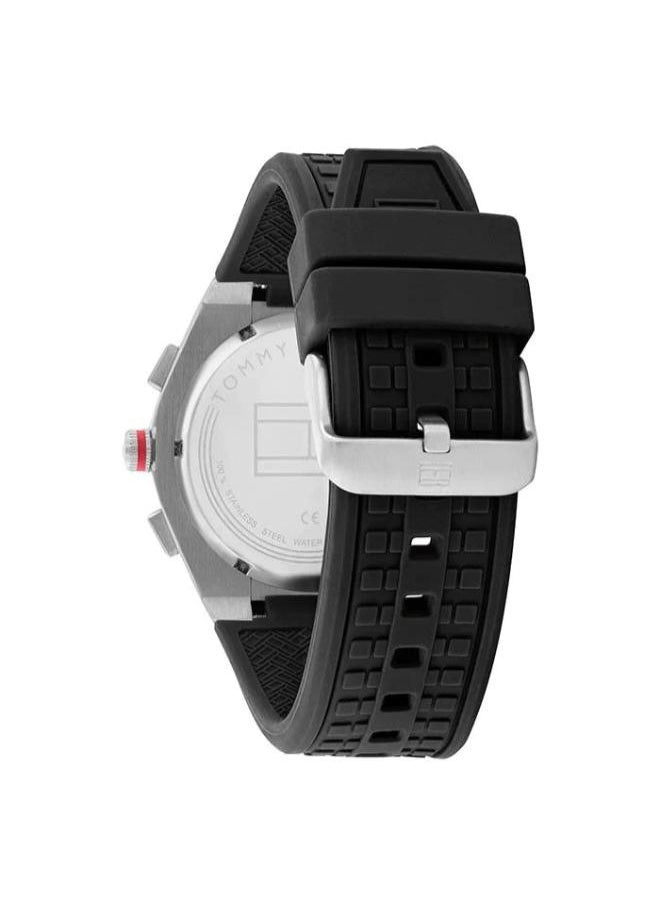TOMMY HILFIGER men’s Chronograph Rubber watch 1791898