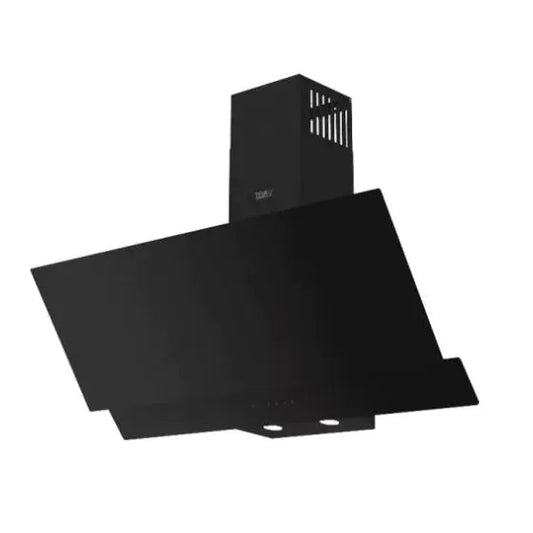 TEVA Decorative Hood 90 Cm Airflow 800M3H - Black Glass - Touch Control, 4 Speed Levels - Internal And Extrnal Recycle - Turkey-90-2TC-850-BLACK