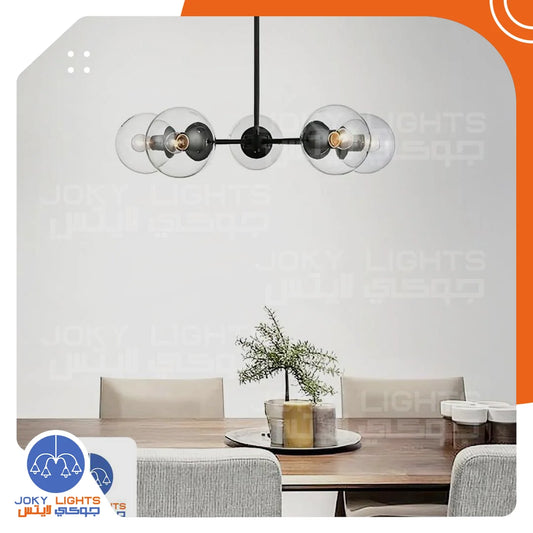 ‎Chandelier 5 Shield – Black (Code:280)‎