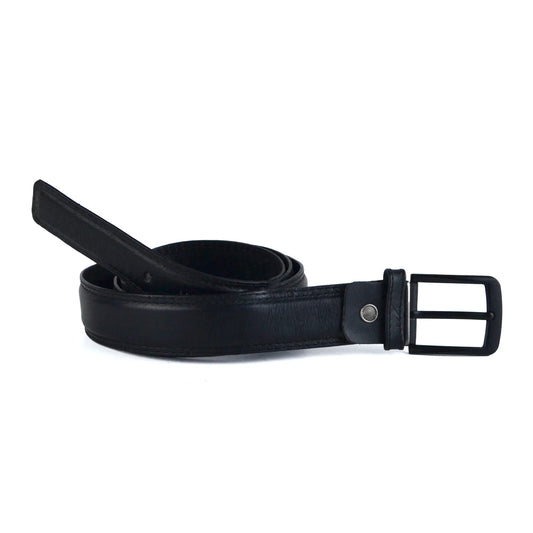 Leather Semi formal belt – 2B-11 BLACK