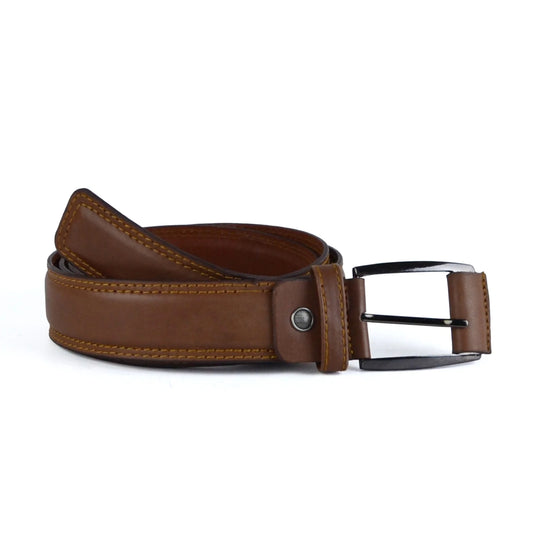 Leather Semi formal belt – 2B-112 BROWN