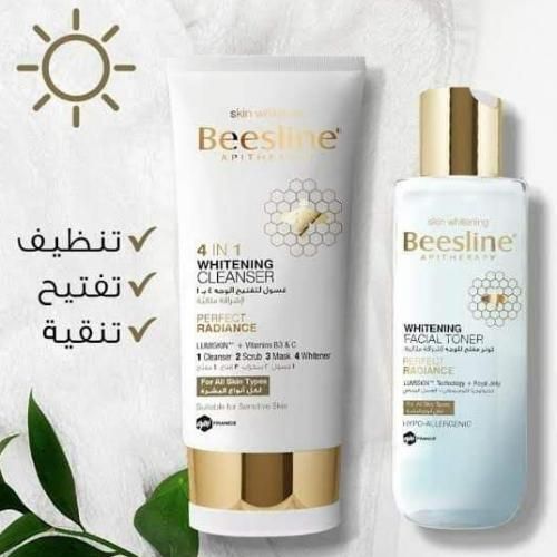 Beesline 4in1 Whitening Cleanse 150ML + Whitening Facial Toner 200 ML.