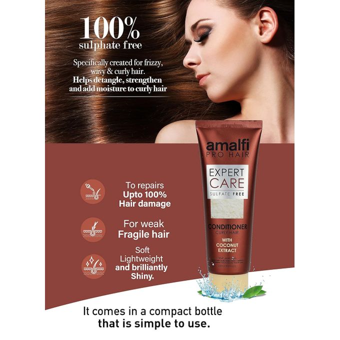 Amalfi Pro Hair Expert Care Conditioner Curly Hair With Coconut 250ml