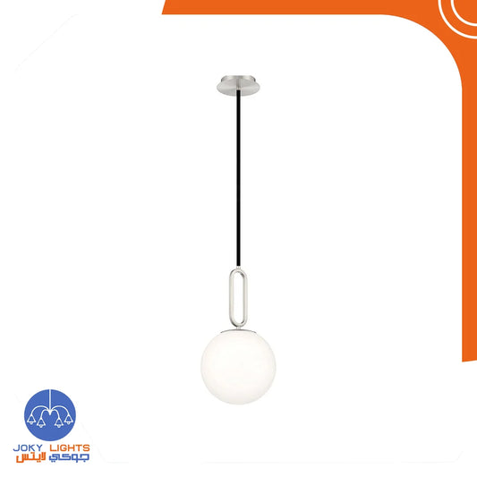 Small oval pendant - shiny silver - (code:367)