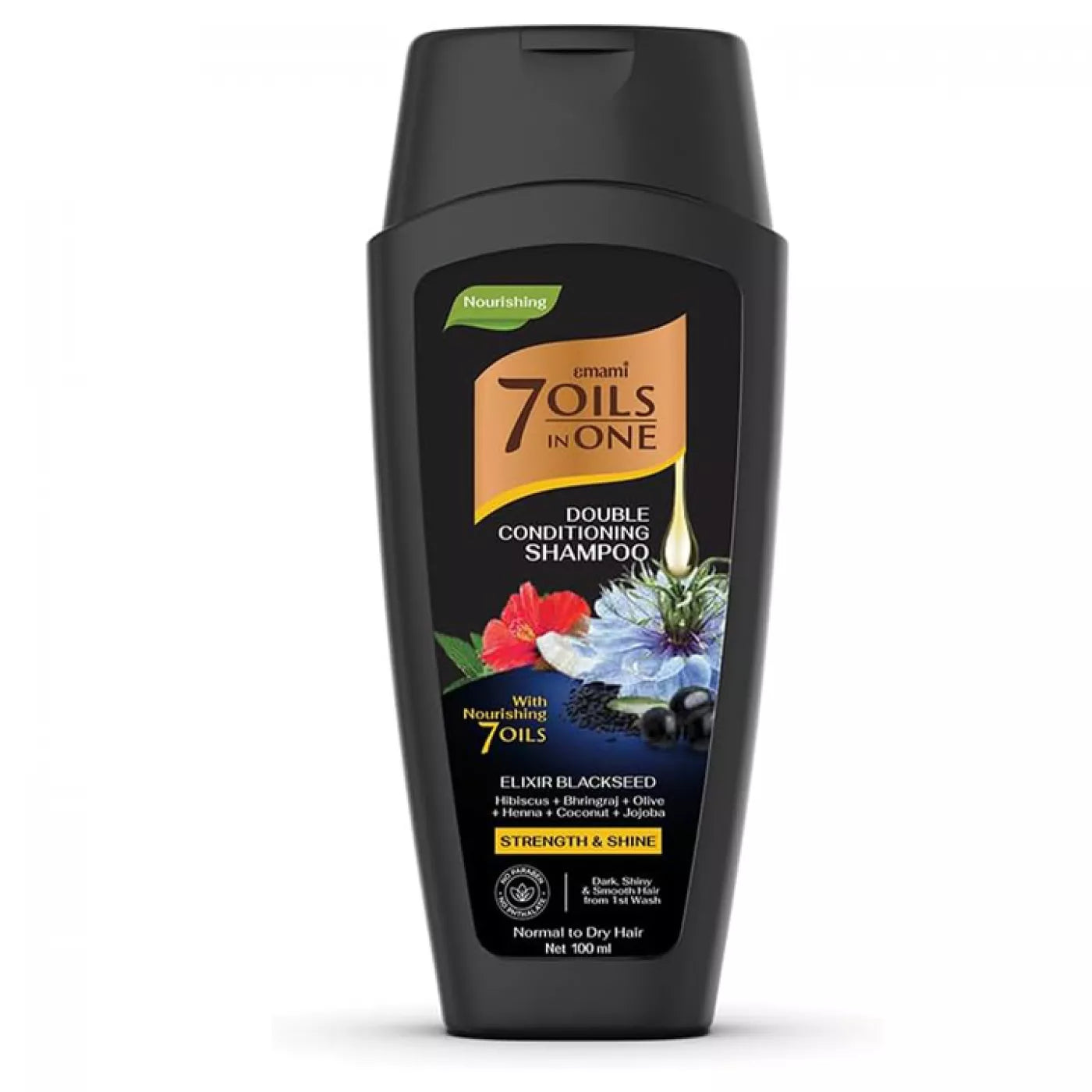 Emami 7 Oil In One Double Conditioning Shampoo Elixir Blackseed 100 ml