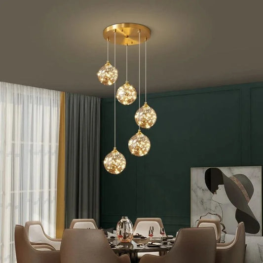 ‎LED Tray Chandelier 30 cm – Gold Glossy – (Code:508)‎